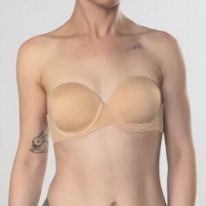 Cabernet Nude Strapless Underwire Push-Up Padded Bra